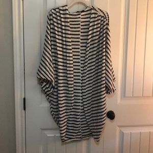 Black and White Kimono